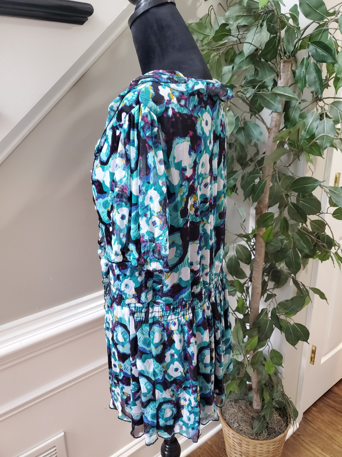 Notations Womens Multicolor 100% Polyester Scoop … - image 8