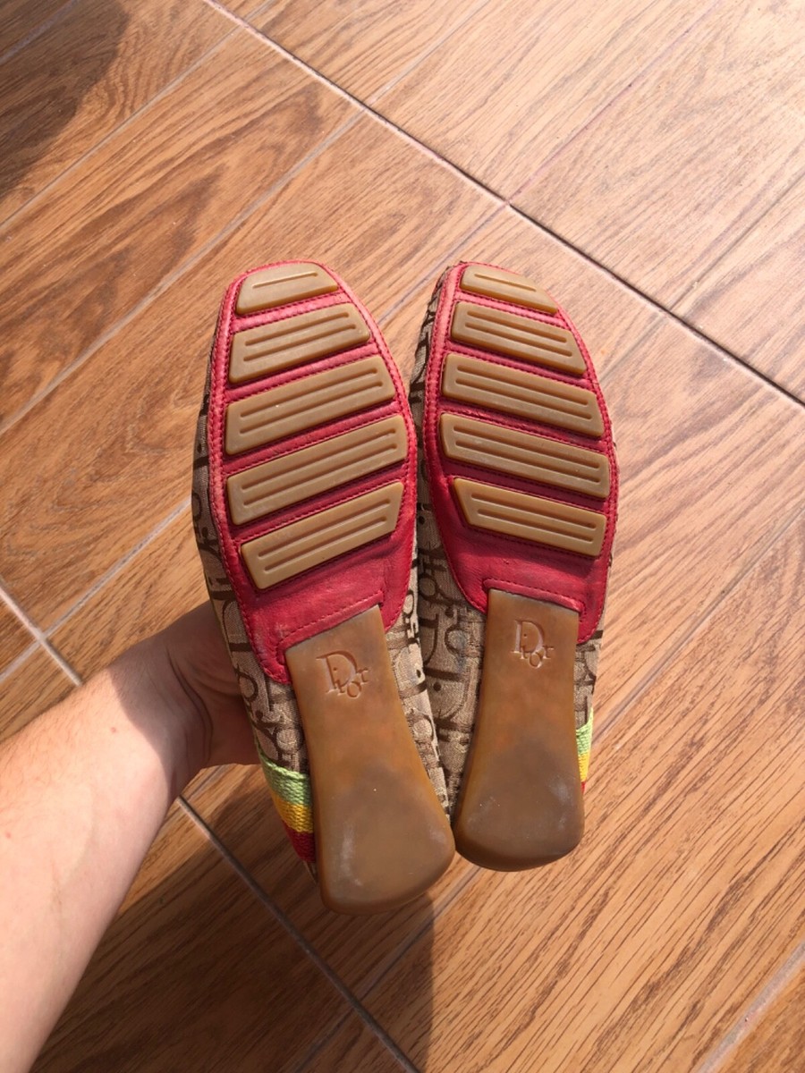 christian dior by John Galliano Rasta Driving Flat Loafers Vintage