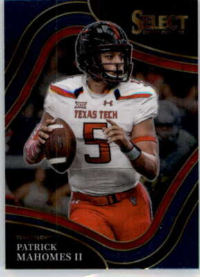 2022 Panini Select Draft Picks Blue #124 Patrick Mahomes II NM Near Min ID:66434