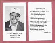 JIM CAMPBELL DETROIT TIGERS GENERAL MANAGER PRESIDENT OWNER MASS CARD 1968 1984