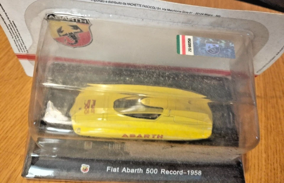 AUTOMODELLO 1 / 43 - FIAT ABARTH 500 RECORD - 1958 - BLISTER - MA16 - Immagine 4 di 4
