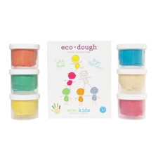Eco-Kids Eco-Dough Organic Pigments Natural Playing Dough 6-pack (damaged box)