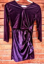 FINAL CLEARANCE💘 XL 💘HG PURPLE VELVET CLUB COCKTAIL DRESS SPECIAL OCCASION 