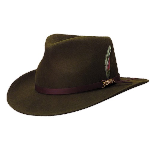 SCALA * MENS WOOL OUTBACK HAT * 1 XXL 