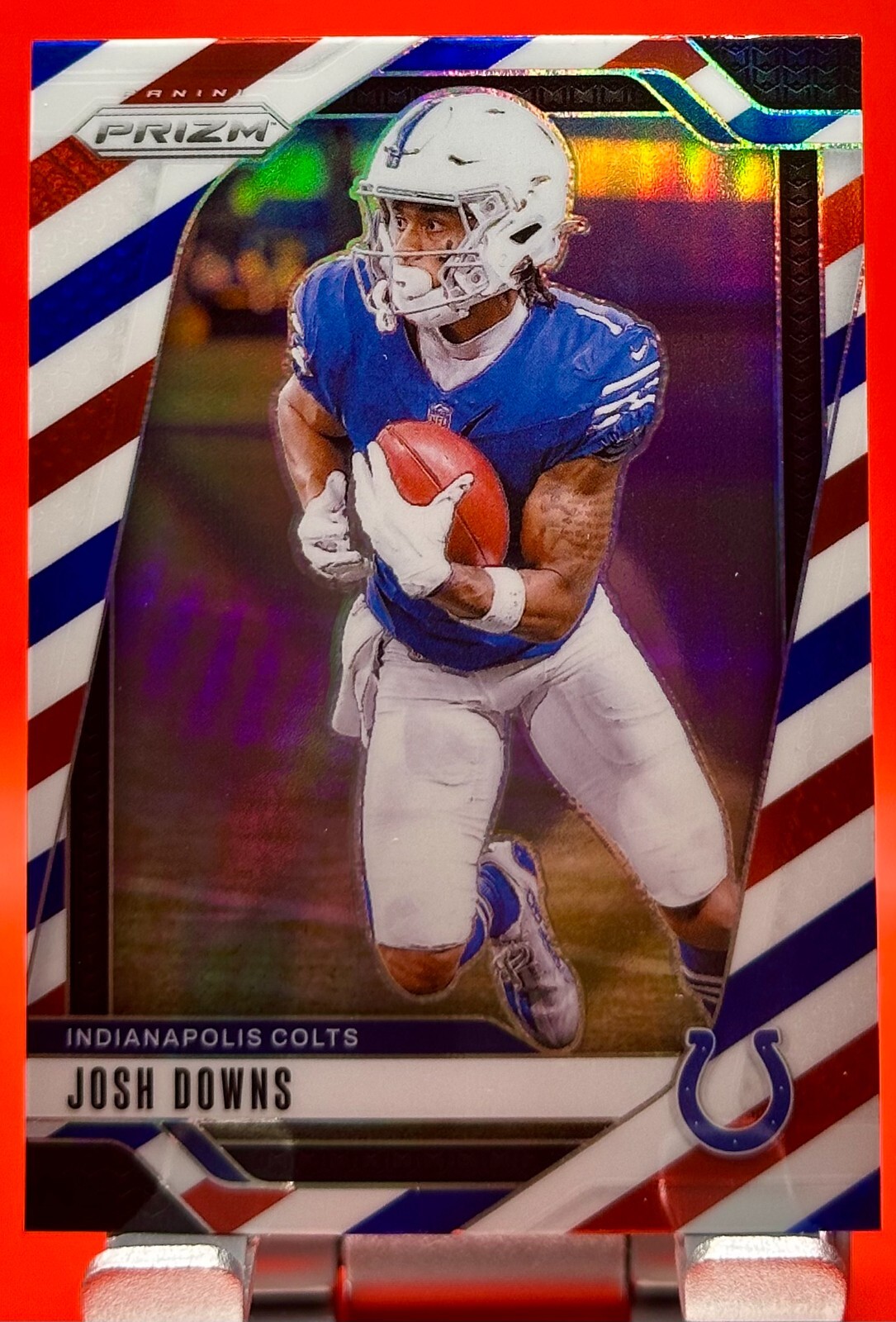 2024 Josh Downs Panini Prizm Red White & Blue Prizm #122