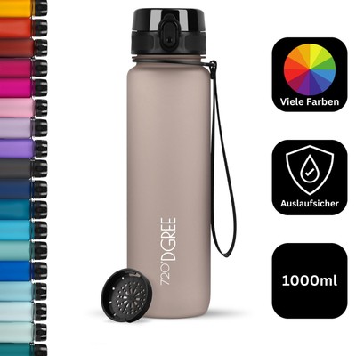 720DGREE Trinkflasche Wasserflasche Sportflasche 1L mit Früchtesieb