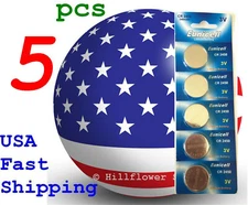 5 pcs CR2450 2450 LM2450 BR2450 Card 3V Lithium Battery