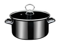 Gsw Fleischtopf Profi-Black-Star Mit Glasdeckel 24Cm Induktion