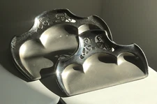 Manning & Bowman Nouveau Silent Butler Crumb Tray Scraper 2pc Vtg Chrome