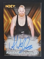 2017 Topps Alexander Wolfe Auto NXT Wrestler WWE Authentic Signed 61/99 Card