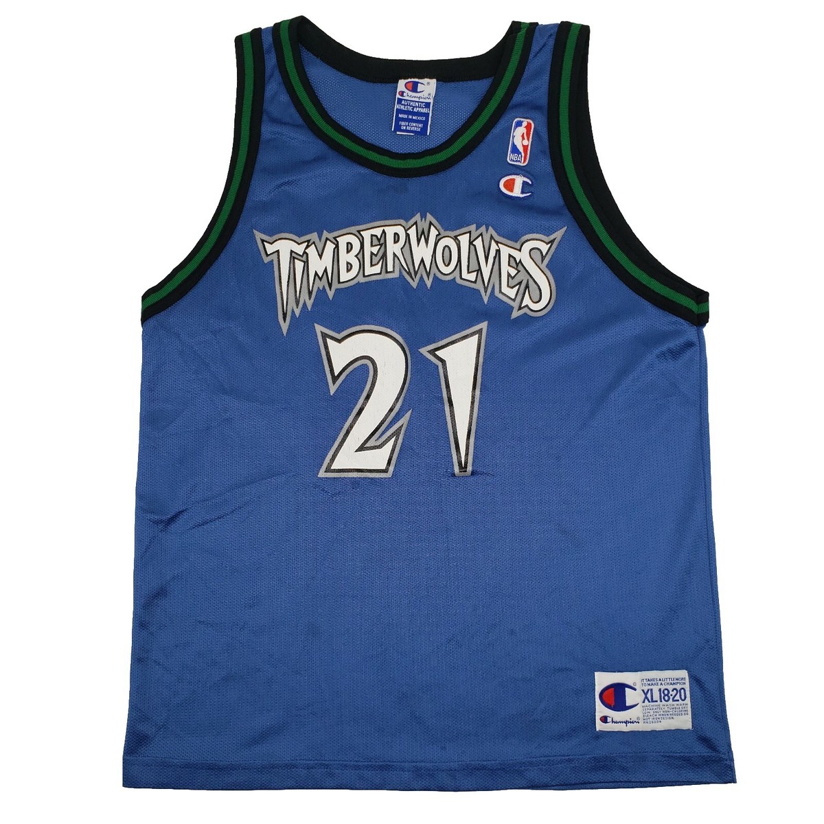 Vintage Champion Kevin Garnett Minnesota Timberwolves Jersey YOUTH