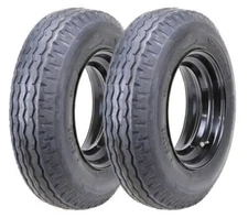 Set2 of 8-14.5 Highway Trailer Tire ZEEMA Wheel Assembly  8x14.5 14-Ply LRG Rim