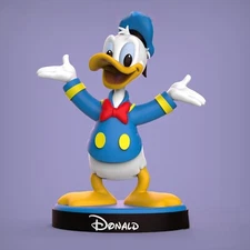 Doonald Duck Fan Art Hand Painted 3d Printed Action Figure Collectible Gift