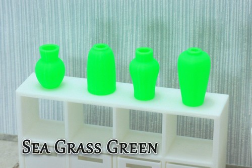 Set Of Four Small Vases - Dollhouse Miniature 1:12 Miniature Dollhouse Furniture - Picture 8 of 34