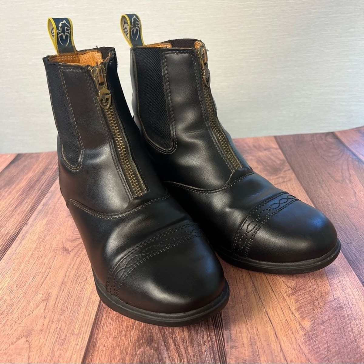 Bottes Moretta Paddock Noires - Synthétique, Zip, équitation Femme - Taille 5 (UK)