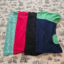 MEDICAL SCRUB TOPS Lot of 4 Size XL Various Styles, Prints & Brands