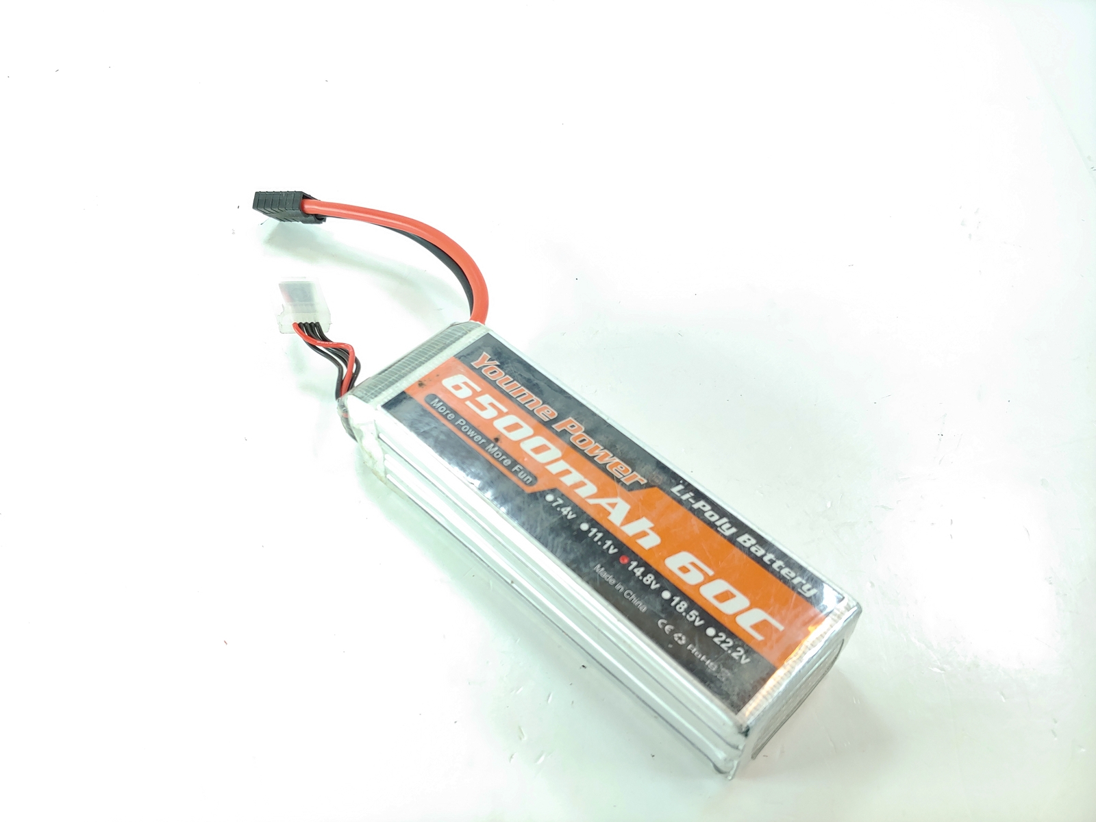 Youme Power LiPo Battery 6500Mah 14.8v 4cell Battery For 1/8th Scale RC cars