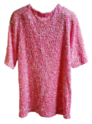 showpo pink sequin dress Jenna Maxi Dress