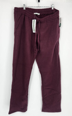 Threads 4 Thought Men's XXL Burgundy Red Kevin Peached Eco Fleece Pants NWT