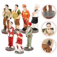 7Pcs Sand Table People Models Realistic People Figures Decorative Miniature