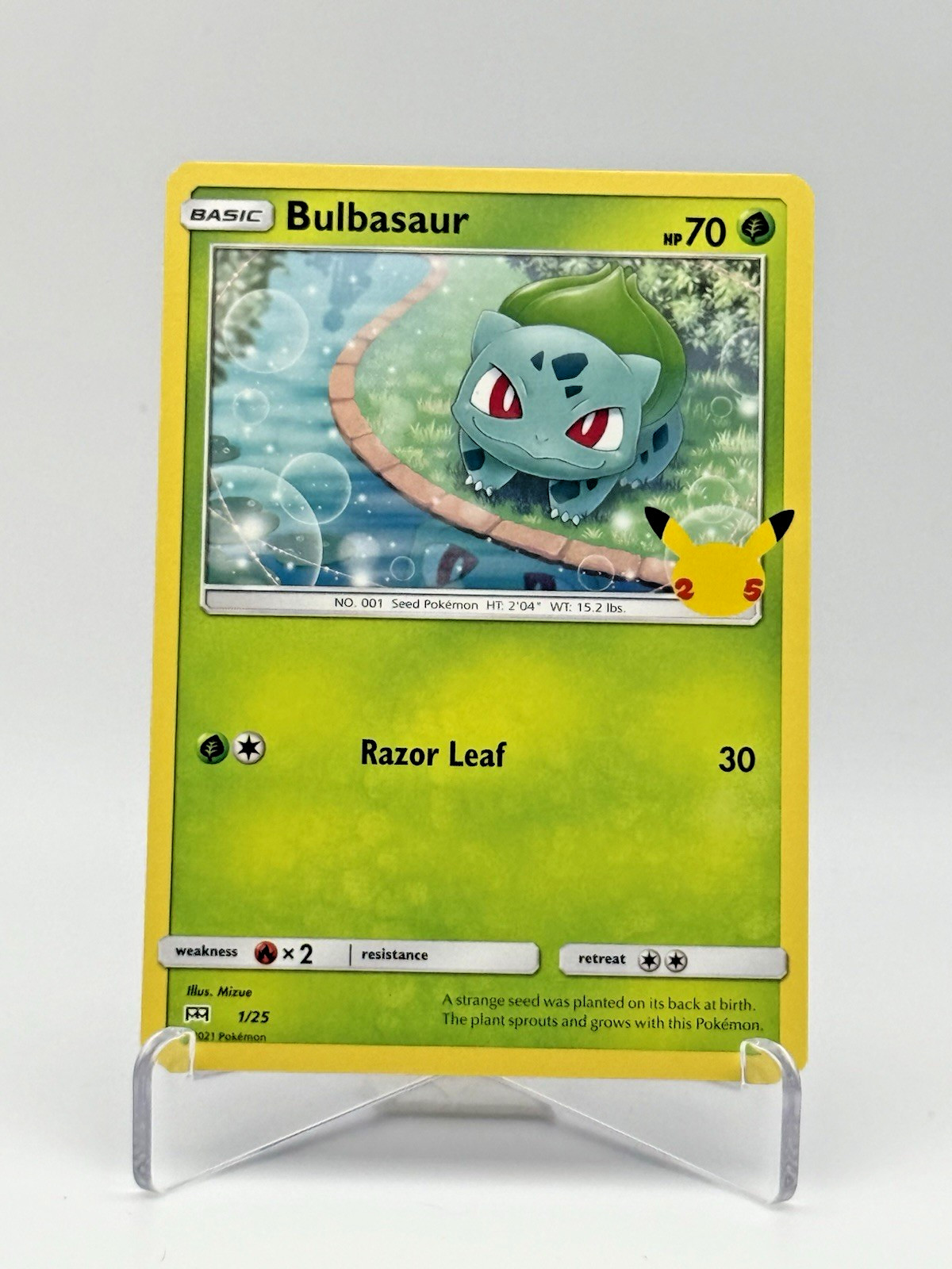 Bulbasaur 1/25 | 25th Anniversary McDonald's Promos | Non-Holo | NM
