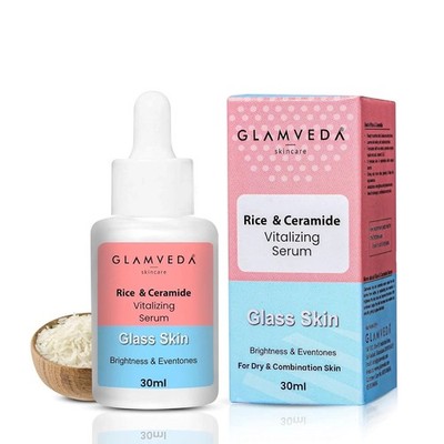 Glamveda Rice And Ceramide Vitalizing Serum For Soft Skin 30ml