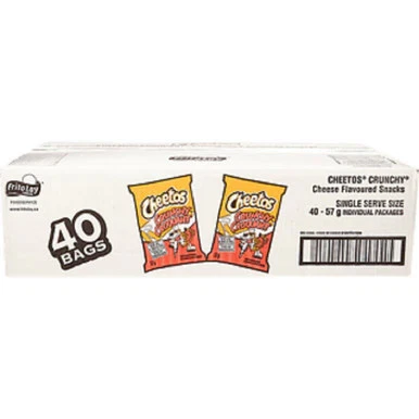 Cheetos Box of 40 Bags of Crunchy Snacks, Vending Chips (40x57g) - Image 4 of 4