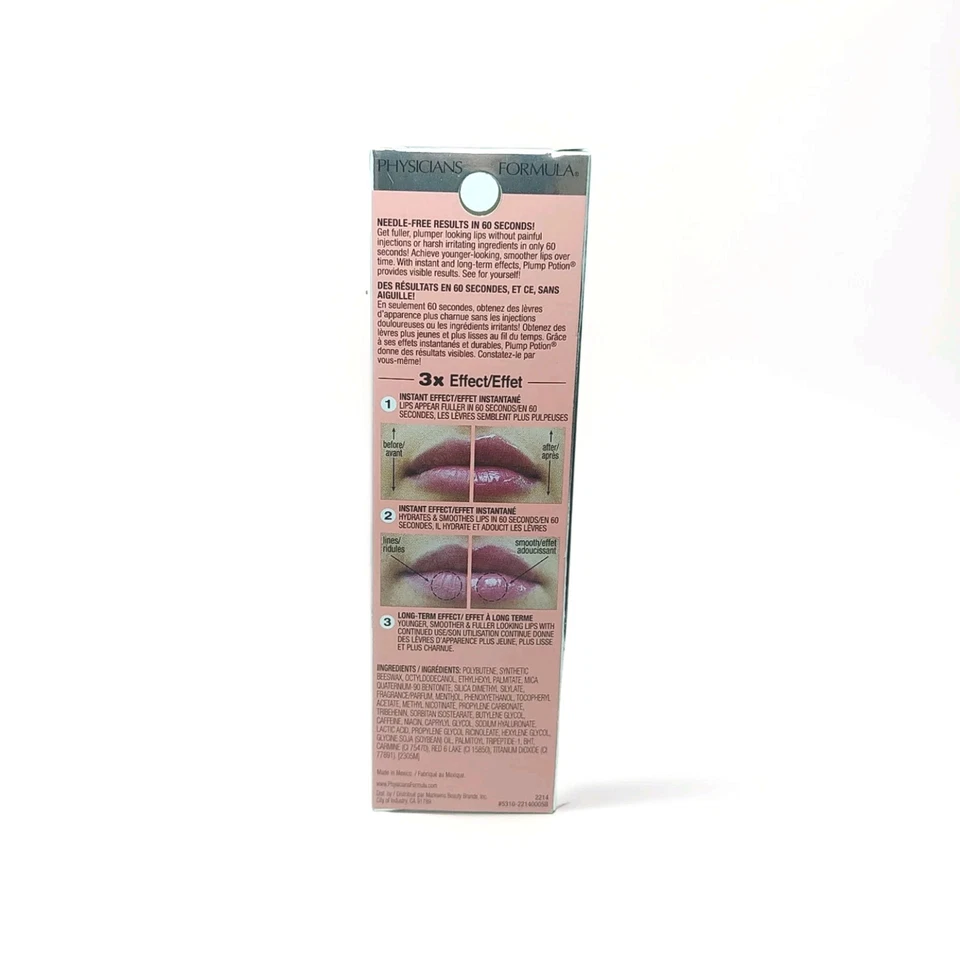 Physicians Formula Plump Potion Lip Pink Crystal Potion 2214 Plumping Cocktail - Image 3 of 4
