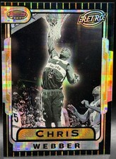 1996-97 Bowman's Best Retro Atomic Refractor Chris Webber NM Bullets Kings HOF