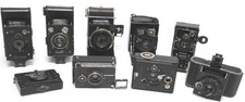 Lot of 9 x vintage folding camera various for collector NOTTESTED