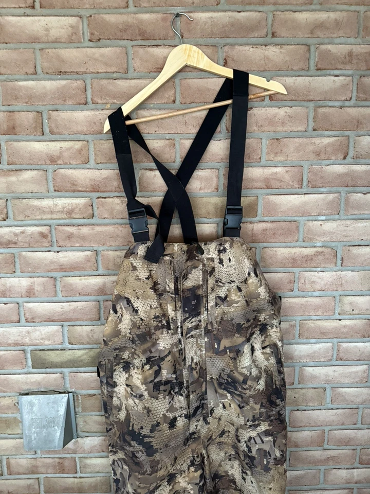 BERETTA Men’s XL Gore-Tex Primaloft Waterproof Hunting Bib Optifade Marsh Camo  - Image 4 of 4