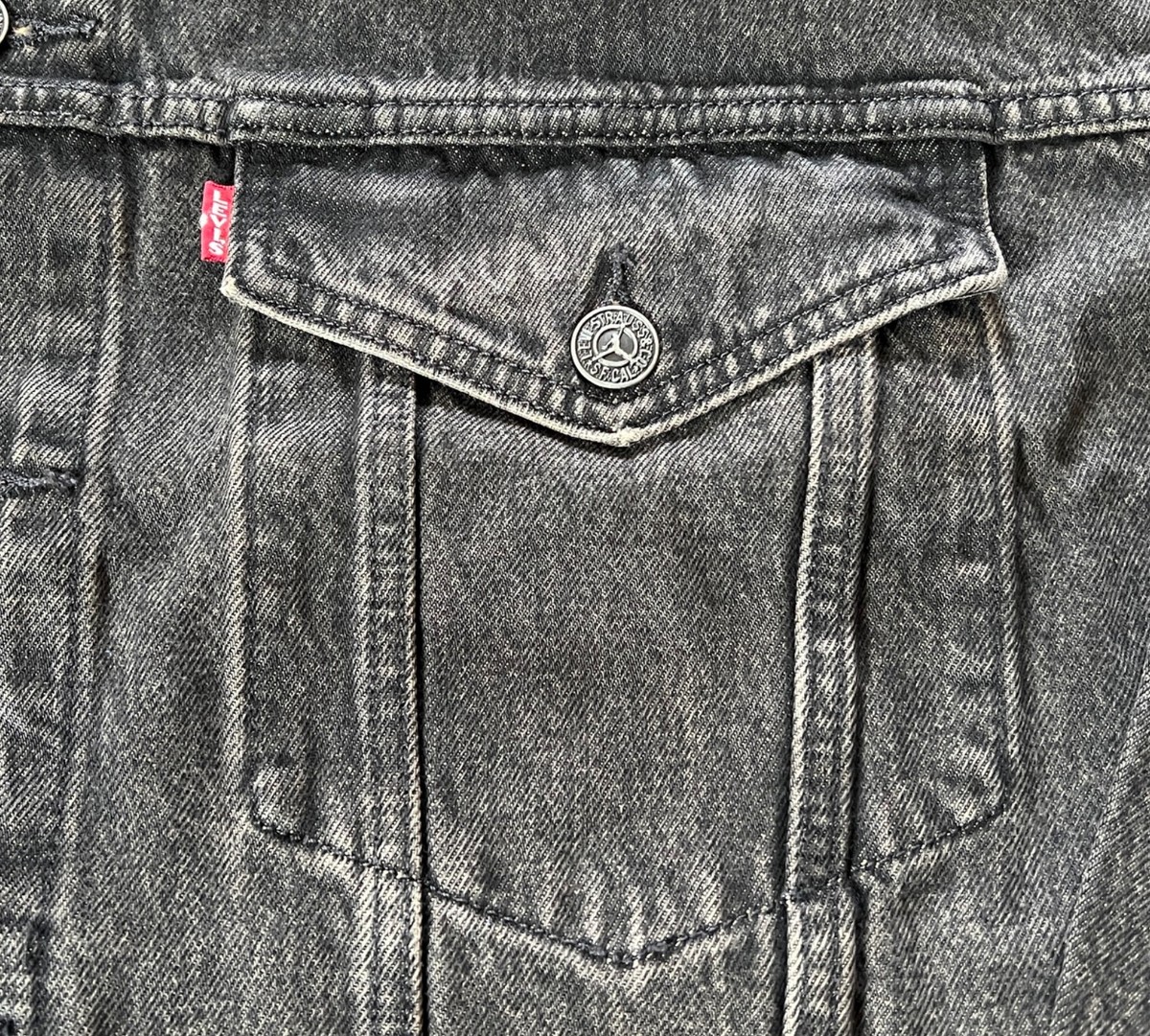 Levi's x Jordan Type III Denim Trucker Jacket Black | Size 2XL