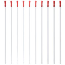 10Pcs 16 Inch Enema Nozzle Rectal Colon Tube Kit 16 Pack of 10 , Red