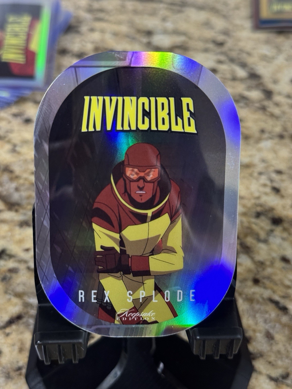 2025 Keepsake Invincible Season 1 #155 REX SPLODE Ovalocity Die-Cut Holofoil