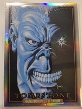 🔥✨️🔥✨️🔥2024 SkyBox Marvel Masterpieces 92 Platinum Tombstone #99 Rainbow