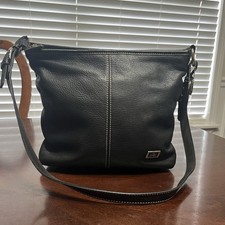 The Sak Silverlake Leather Crossbody Bag Soft Black Pebbled Leather