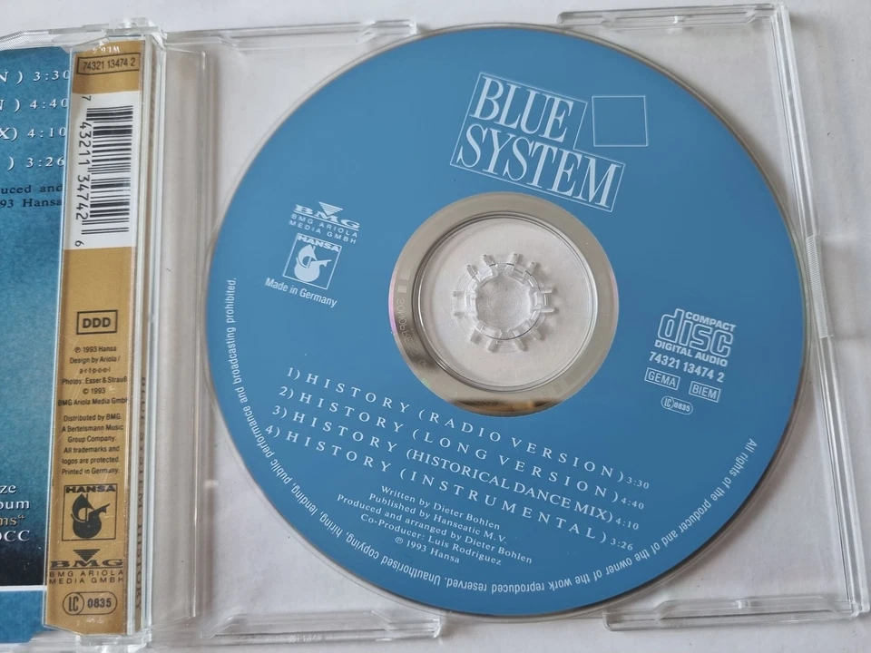 Blue System - History CD Maxi Germany - Image 3 of 4