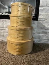 Vintage Shaker Style Five Finger Stacking Pantry Boxes