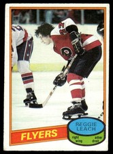 1980-81 O-Pee-Chee Vintage OPC Set Break Reggie Leach Philadelphia Flyers #70