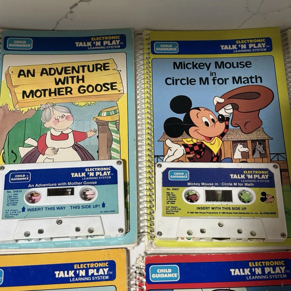 1984 Vintage Talk N Play Learning System Books & Cassettes Lot of 6 & Case - Image 2 of 4