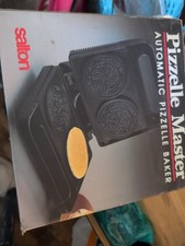 Vintage 1998 Salton Pizzelle Baker Cookie Automatic Electric WM-6 NEU in Box