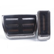 Für VW Transporter Multivan T5 T6 Caravelle Pedalkappen Edelstahl Schwarz/Silber