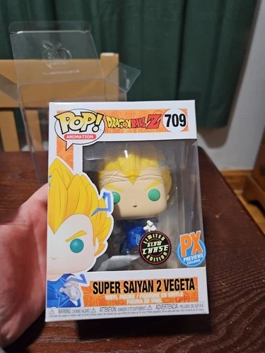 Funko POP Dragon Ball Z SUPER SAIYAN 2 VEGETA #709 PX GLOW CHASE