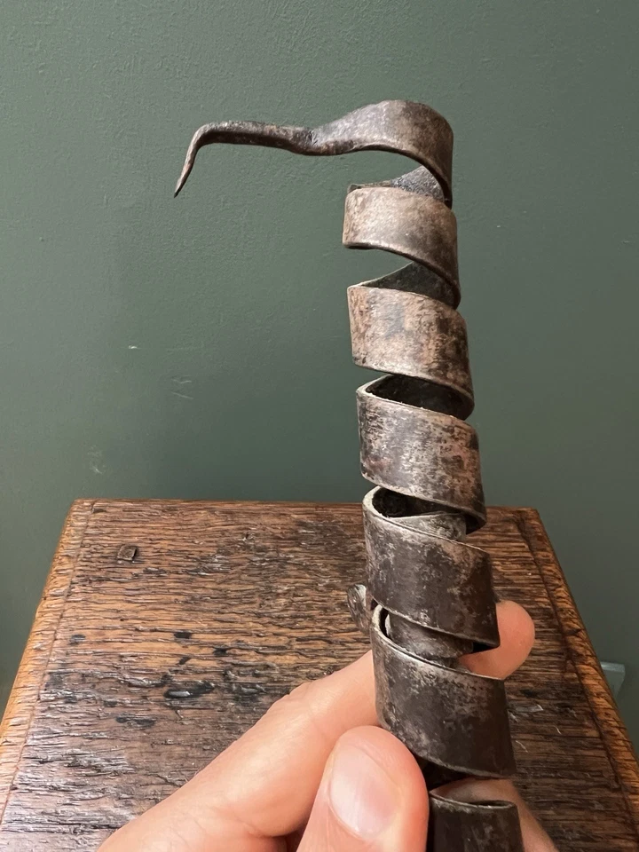 Rat de Cave Bougeoir Bois & Fer Forgé XVIII Eme Art Populaire 18 th - Photo 4/4