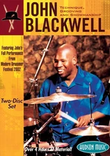 John Blackwell Technique Grooving Drum Lessons Learn to Play Video 2 DVD Set