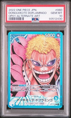 Donquixote Doflamingo One Piece 2022 Romance Dawn Japanese OP01-060 L PSA 10