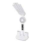 Fan Desk Lamp 3 Lighting Modes LED Desk Lamps Eye Care 3 Adjustable Speed