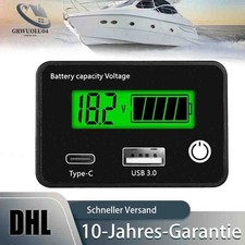 24V Batterie Kapazität Voltmeter Spannung Anzeige Volt Monitor LCD Bildschirm