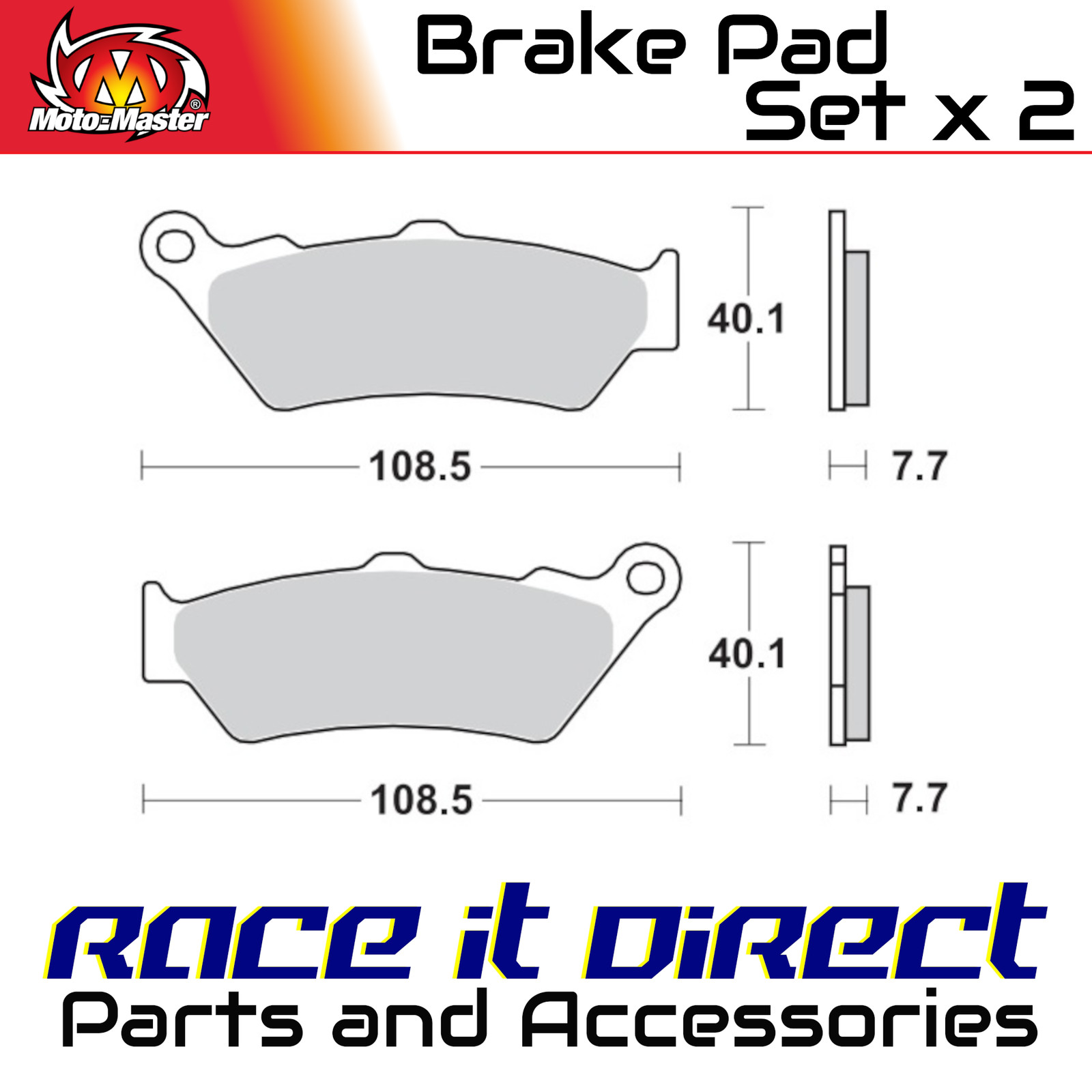 Brake Pads for MOTO MORINI STR 650 SEIEMMEZZO 6 1/2 ABS 2022 Front Sinter MM