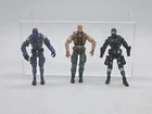 Lot GI JOE Action Figures Loose DUKE V11 SNAKE EYES V14 Cobra Commander V13 2002